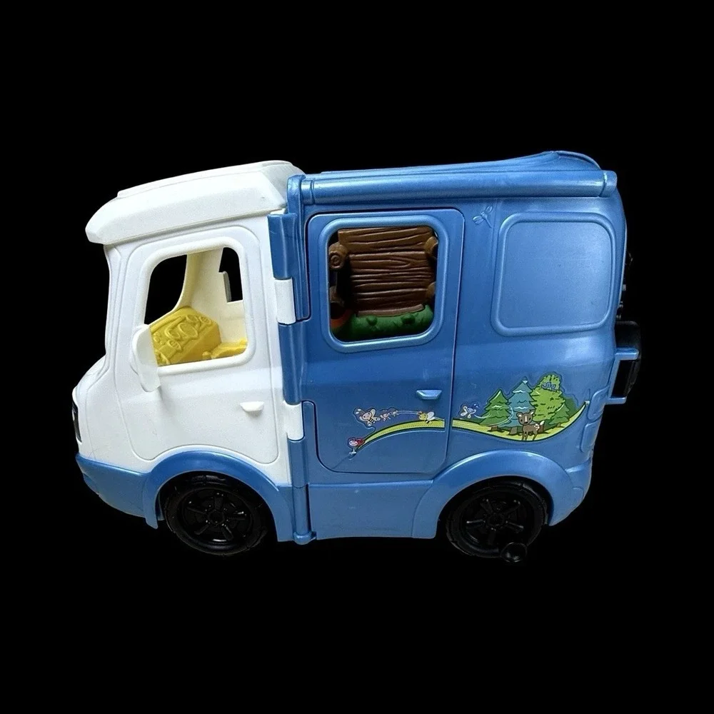 Fisher Price Little People Camping Camper Van RV Works INCOMPLETE‎